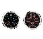 W PRO 85mm 2 Gauge Set GPS Speedometer Tachometer 120 MPH 4 IN 1 Multi-Function