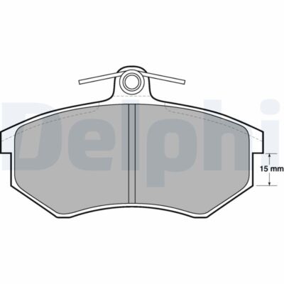 DELPHI LP429 Bremsbelagsatz, Scheibenbremse für AUDI,GEELY,GLEAGLE,SEAT,VW,VW (F