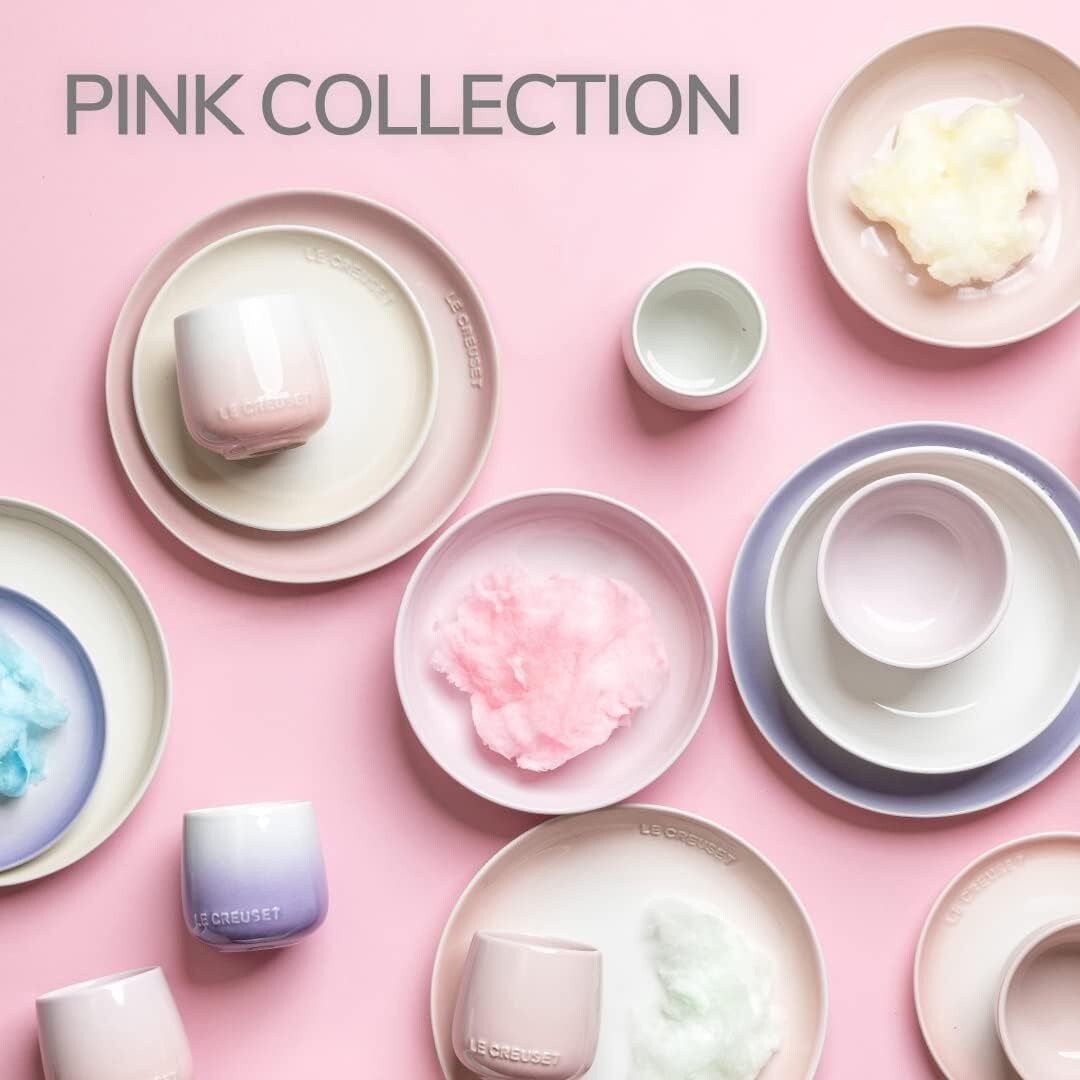Le Creuset Sphere Rice Bowl Set of 5 Pink Collection Stoneware