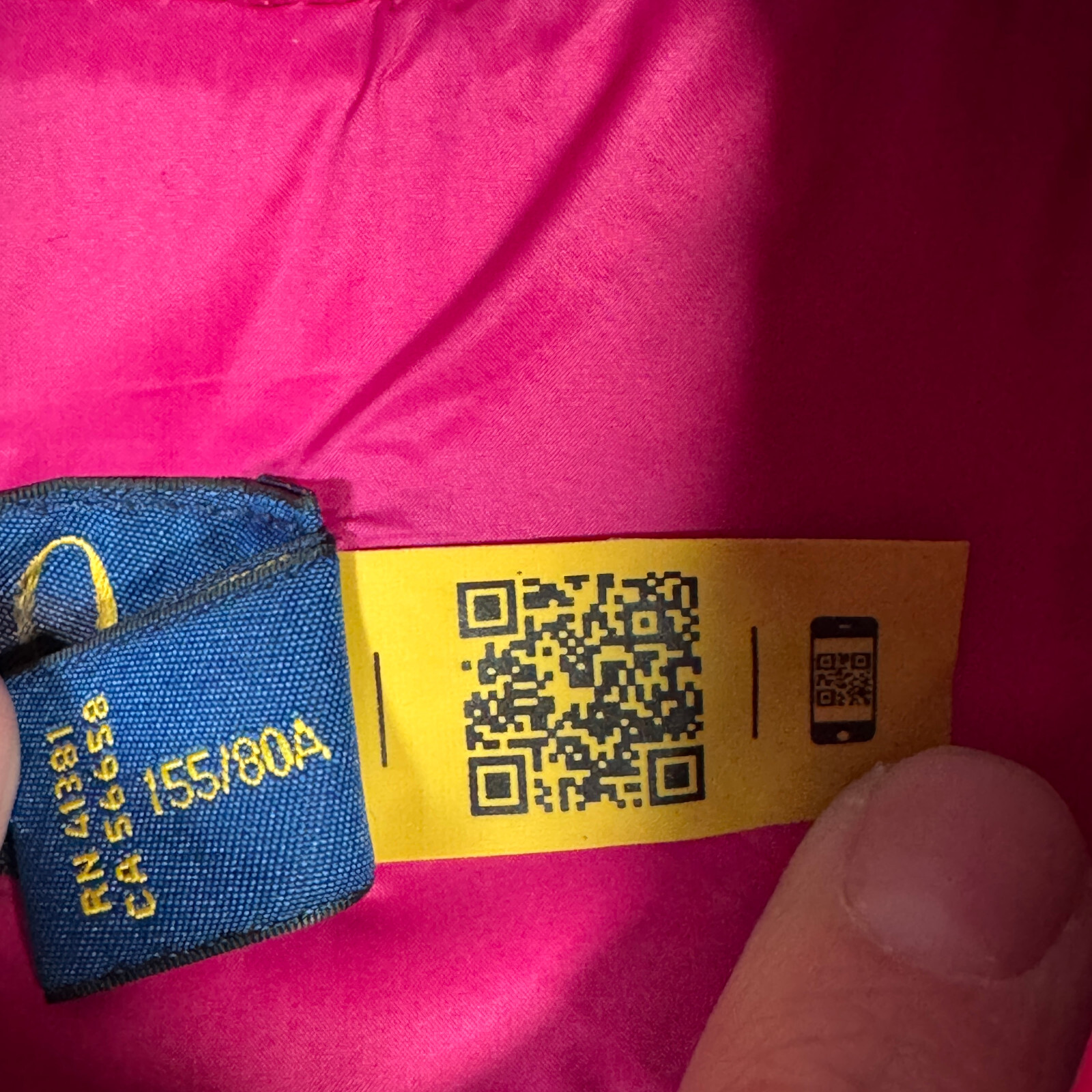 Giacca Ralph Lauren donna XS rosa pony puffer full zip idrorepellente