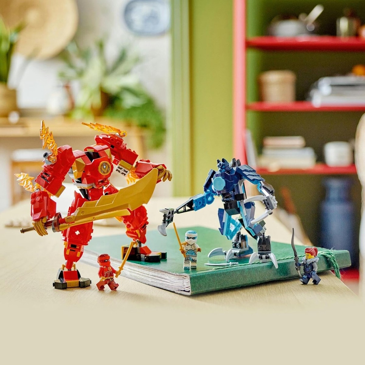 M LEGO NINJAGO Kai's Elemental Fire Mech Action Figure 71808