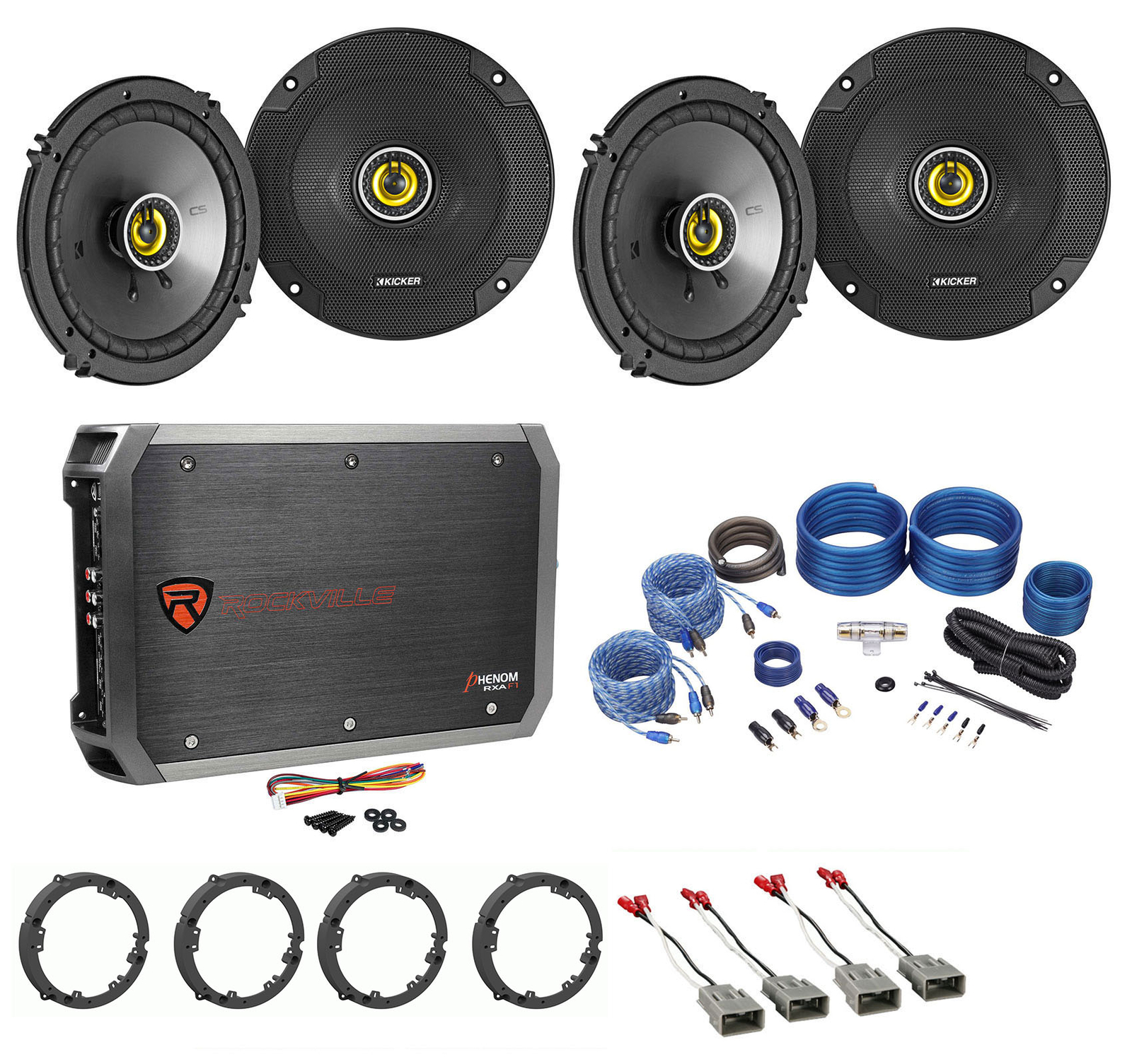 Комплект для замены динамиков Kicker 46CSC 65 4-канальный усилитель для Honda Civic 2001-2005 годов выпуска 56490₽