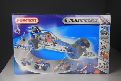 Erector Multi Models #83 6520E, 260+ Parts, 20 Models Brand New Sealed!