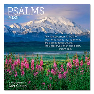 Psalms Mini Wall Calendar 2025 7'' x 7''