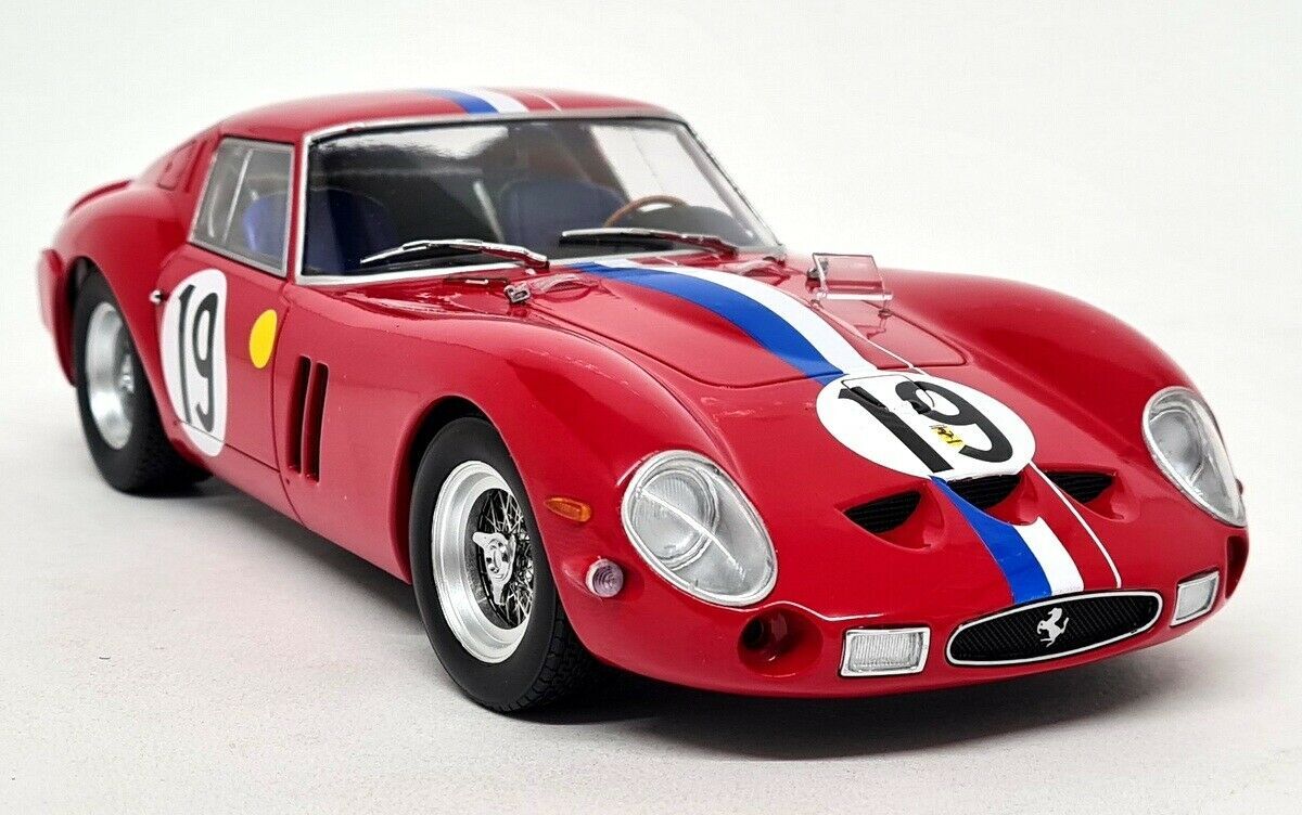 KK 1/18 - Ferrari 250 GTO 2nd Le Mans 1962 #19 Red Diecast Scale