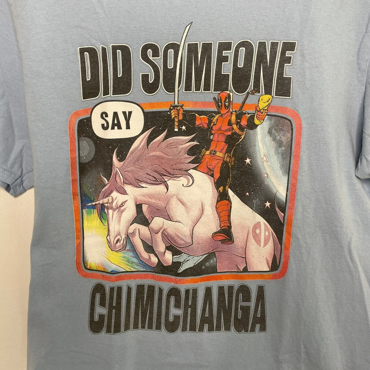 Men's Marvel Deadpool Someone Say Chimichangas T-shirt : Target