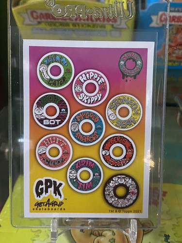 GARBAGE PAIL KIDS GET A GRIP SKATEBOARD CARD "WILLY WHEEL" - Foto 2 di 2