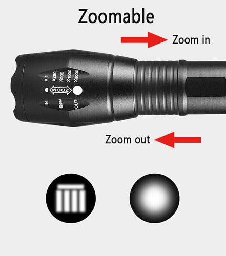 Wiederaufladbar UV Taschenlampe LED 2in1 Weiß Schwarzlicht Wasserdicht 395nm DE - Bild 12 von 13