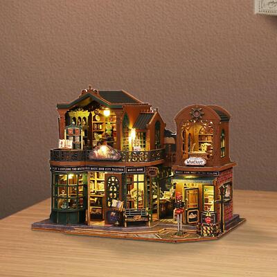 DIY Miniatur Puppenhaus Kits Ornament Handwerk Schreibtisch Ornament Zimmer Box Modell