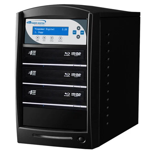 1-3 Blu-ray DVD CD Duplicator 500GB HDD Add BD Copy Protection SharkBluCP-S3T-BK