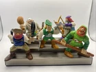 Robin Hood Fisher Price Great Adventures 1998 Vintage Lot Of 5 Figures 3" Toys