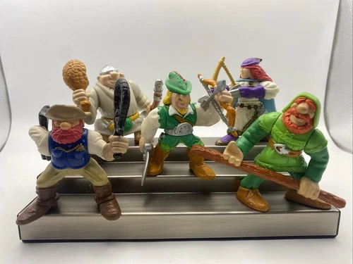Robin Hood Fisher Price Great Adventures 1998 Vintage Lot Of 5 Figures 3" Toys