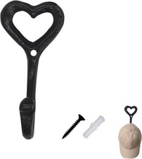 Heart Ring Hook Cast Iron Wall Hooks for Kitchen Wedding Towel Hangers Cute Love