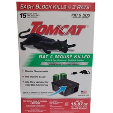 Tomcat Rat & Mouse Killer, 1 Station and 15 Poison Refills