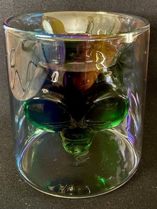 RARE ALIEN DRINKING GLASS LTD TO ROSWELL SHOP OWNER & PARTNER DESIGN Suspension