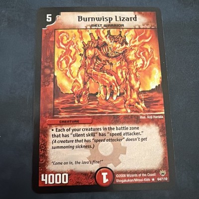 Duel Masters DM 10 64/110 NM Englisch  - Burnwisp Lizard