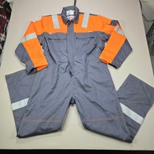 Sarena Proban HRC 2 FR Flame Resistant Work Jumpsuit Men Size M Orange Gray