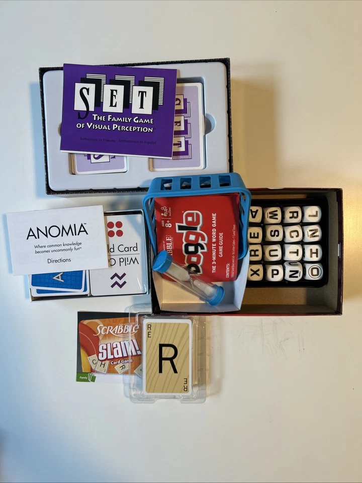 4 Games Set -Scrabble Slam -Boggle -Anomia Family Classroom Brain Challenges - Image 3 of 3