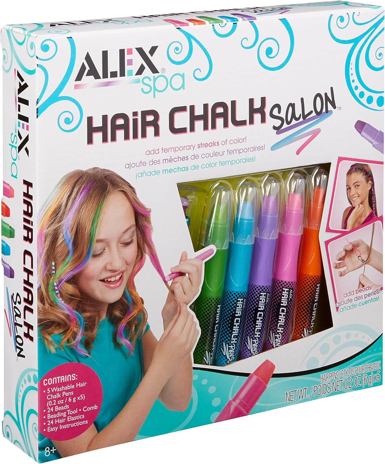 Hair Chalk Salon Girls Hair Activity