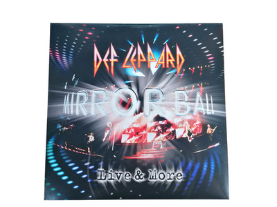 Def Leppard Mirror Ball Live & More Vinyl 3LP First Press Black Frontier Records