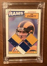 2024-25 Jersey Fusion Rookie Edition JIM EVERETT 3-Patch Football Card  #5/10. rookie card picture