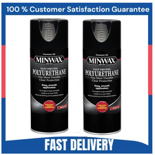 Minwax Spray polyuréthane à séchage rapide, finition bois protectrice, 11,5 oz Pack de 2