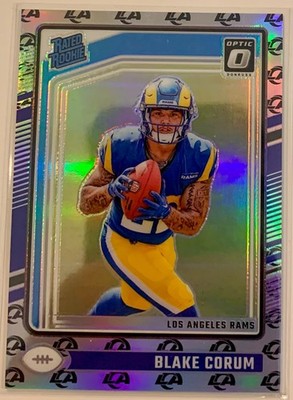 2024 Panini Donruss Optic Blake Corum Team Logo Rated Rookie /32 Rams