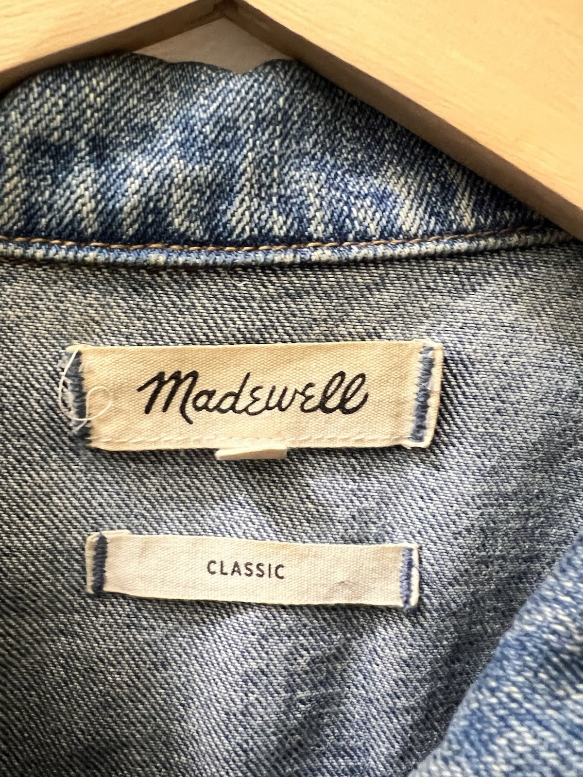 Madewell - Women's Denim Jacket Blue Classic Butt… - image 8