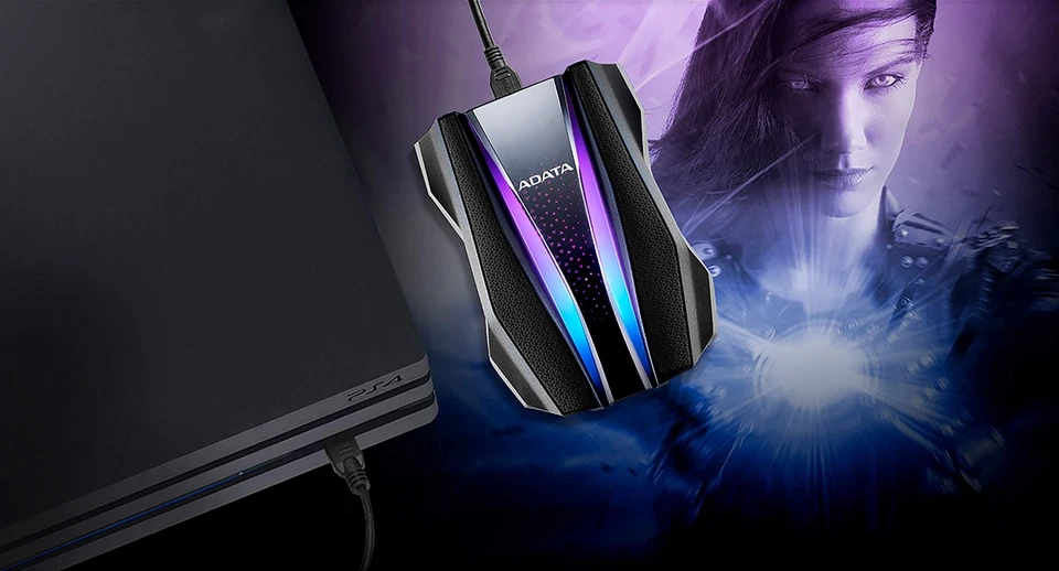 HD770G 2TB RGB USB 3.2 IP68 Waterproof Dropproof Dustproof External HDD Black... - Image 2 of 4