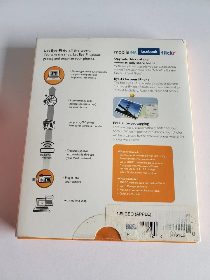 Eye-Fi Geo 2GB WiFi SD Card- NEW - Image 2 of 3