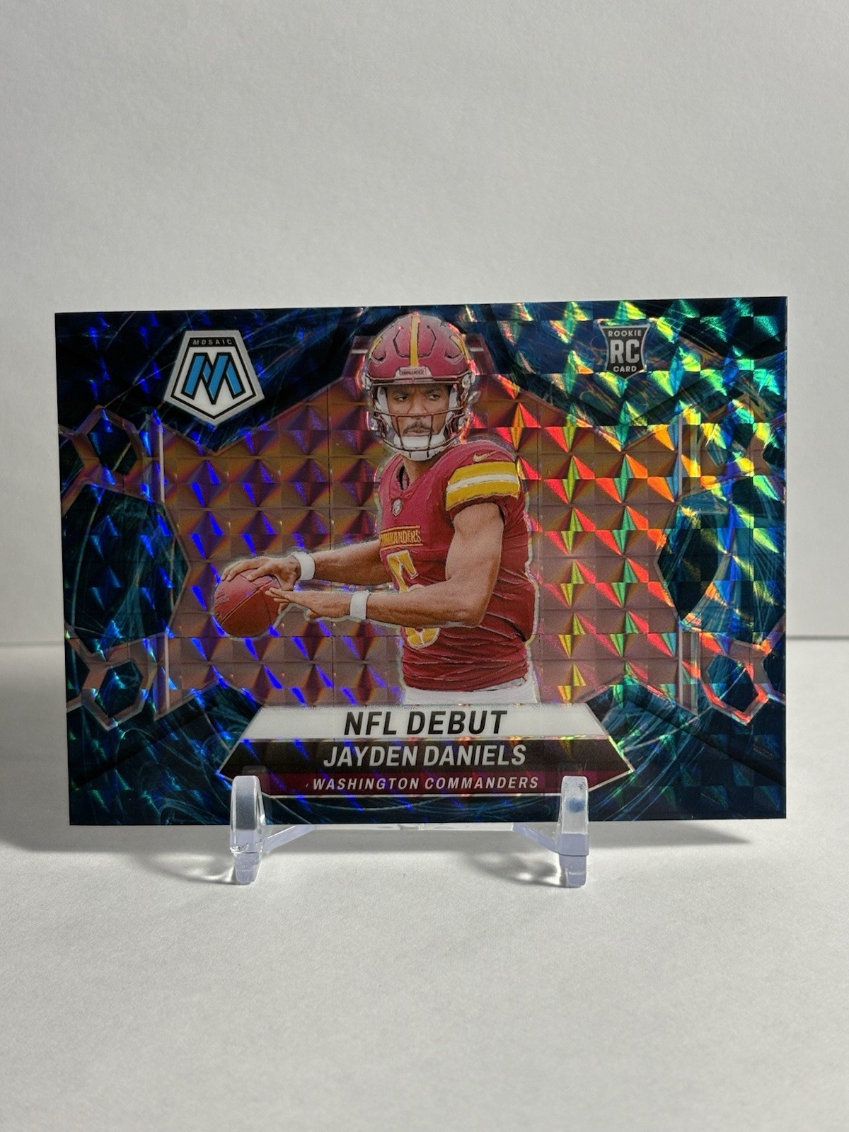2024 Panini Mosaic Jayden Daniels Rookie Debut Genesis