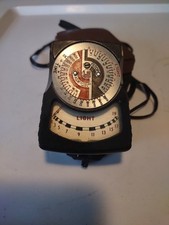 Vintage DeJur-Amsco Model 5-B Light Exposure Meter in Original Leather Zip-Case