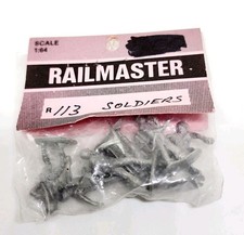 Railmaster Exports S Scale R113 Die Cast Figures 1:64 6- Sodiers NIP