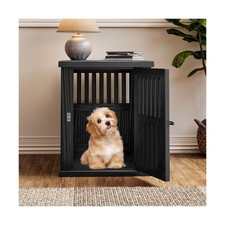 Fancyango Dog Crate Furniture End Table - Decorative Corner Dog House Table f...