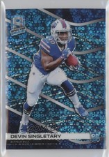 2019 Panini Spectra Rookies Neon Blue Prizm 33/60 Devin Singletary #180 0c6