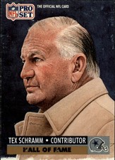 1991 Pro Set #30 Tex Schramm HOF - FB