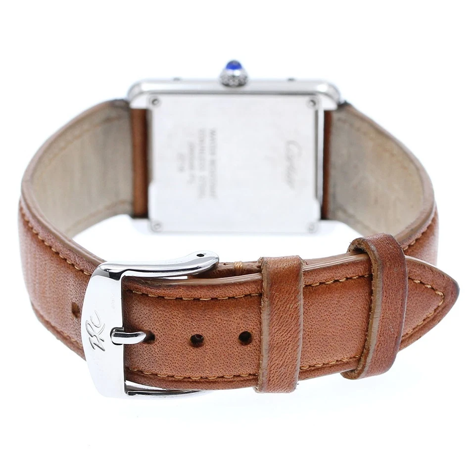 Reloj de cuarzo para dama CARTIER Tank solo SM W1018255 esfera plateada_905198 Foto 3 de 4