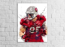 Trey McBride Poster, Arizona Cardinals, Gallery Canvas Wrap