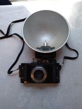 VTG Art Deco Fed-Flash 64mm Camera WithFlash Type A Flash Matic Shutter Untested