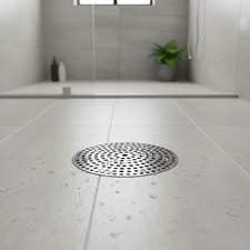 Sleek Chrome Finish Clip Style Shower Drain Cover, Perfect for 3-3/8 Inch Drains