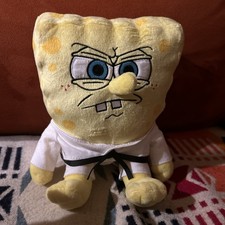 Nickelodeon Comic Con SpongeBob Squarepants 7 Inch Plush Rare White Karate Gi