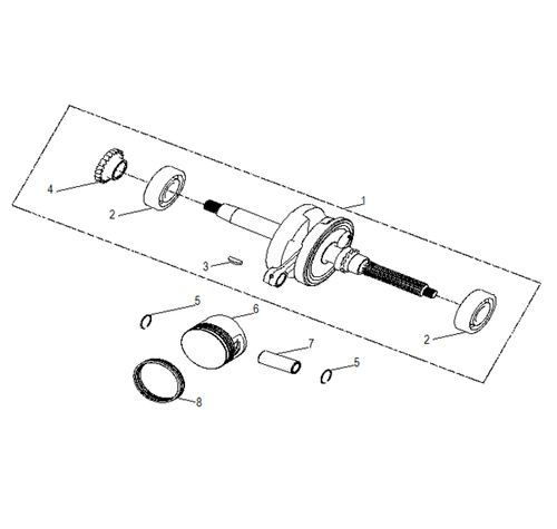 Polaris Piston, Predator 50, Genuine OEM Part 0453833, Qty 1 - Picture 4 of 4