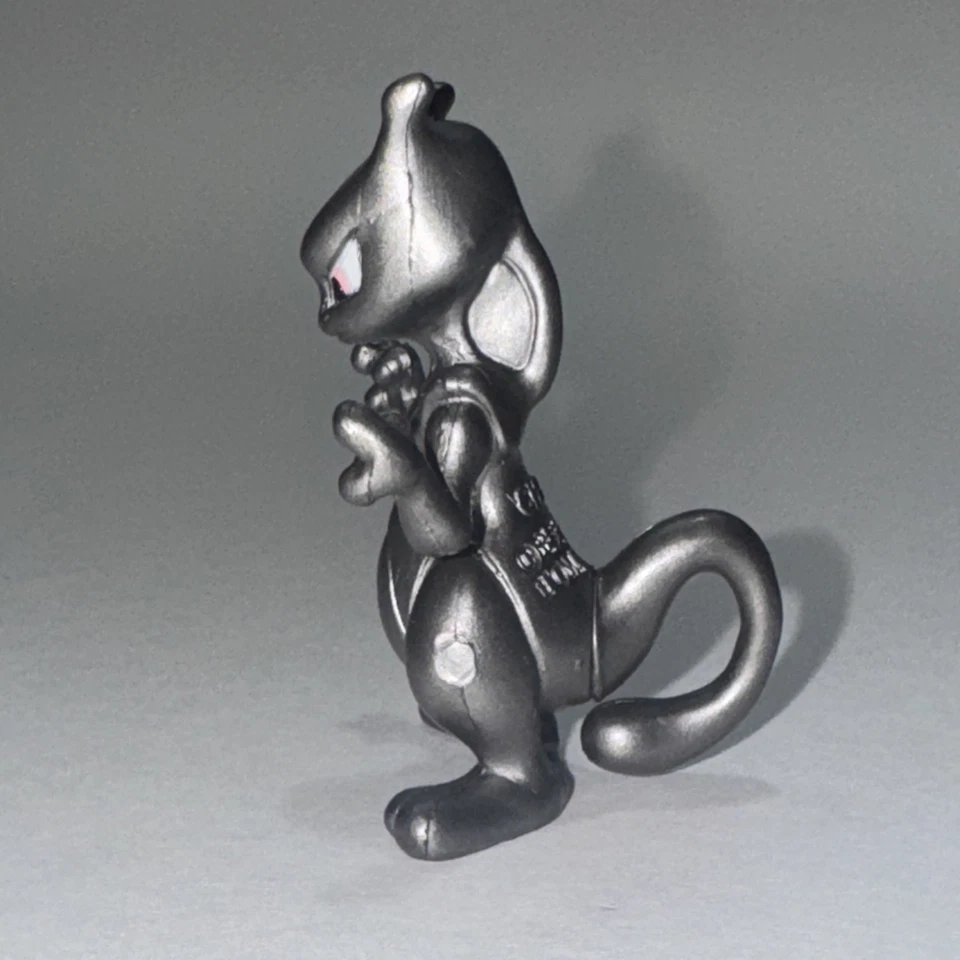 Figura Pokémon Mewtwo Plata Metálica De Colección 1999 TOMY Pokemon Figura Foto 4 de 4