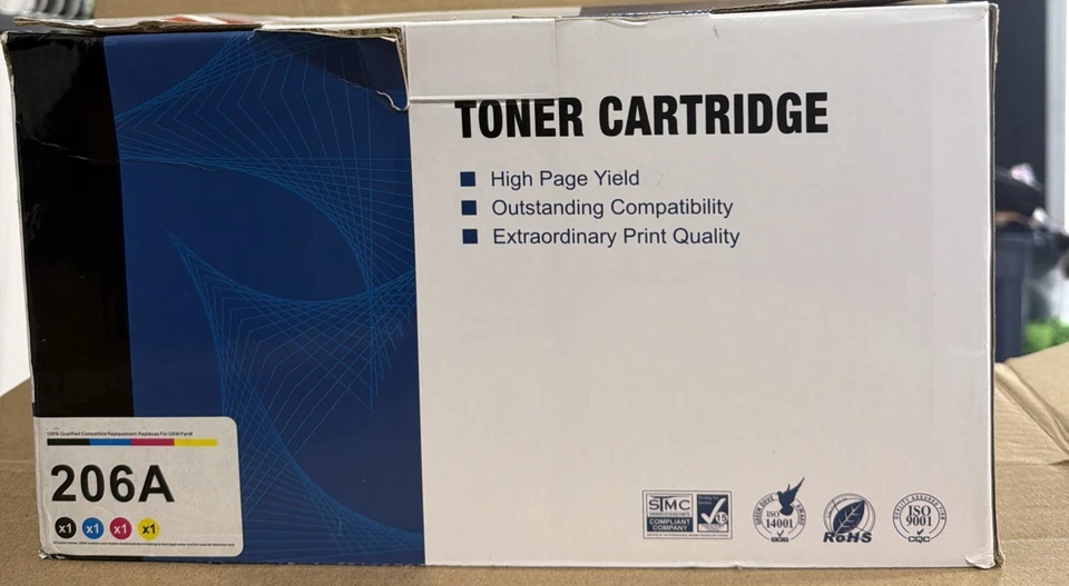 ALL 4—HP 206A Original LaserJet Toner Cartridge—Cyan, Yellow, Magenta, Black - Image 2 of 4
