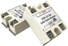 SSR 25DA Solid State Relay DC AC Single Phase 3 32V DC to 24 380V AC 25A 2PCS