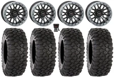 System 3 SB-9 Bdlk 15" Wheels Gloss Bk 32" XC450 Tires Textron Wildcat XX