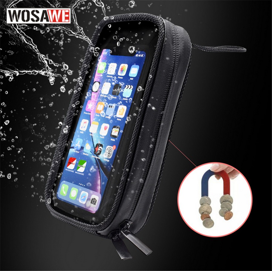 1PC Magnetic Sport bike Motorcycle Fuel Tank Bag Cell Phone 