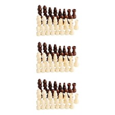 32x Holzschachfiguren, Schachspielfiguren, Denksportspielzeug, Figurenfiguren