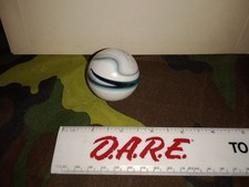 Vintage Glass Blue White Akro Agate Marbled Swirl Gear Shift Knob Lot 397