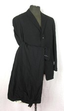 VINTAGE 1950-60 GERMAN FORMTREU BESPOKE BLACK FORMAL SUIT JACKET  TROUSERS
